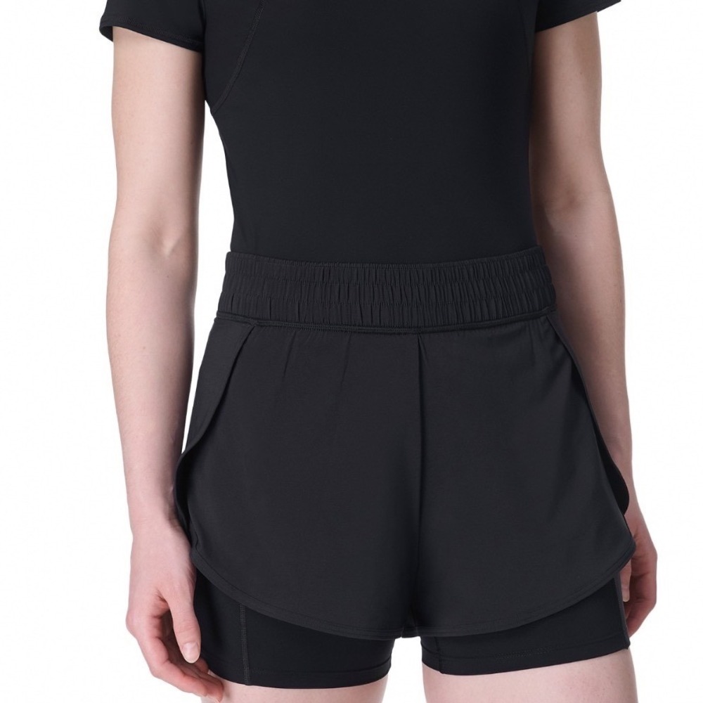 Sweaty Betty Two In One Training Shorts Black XS 3 Inch Inseam new with tags